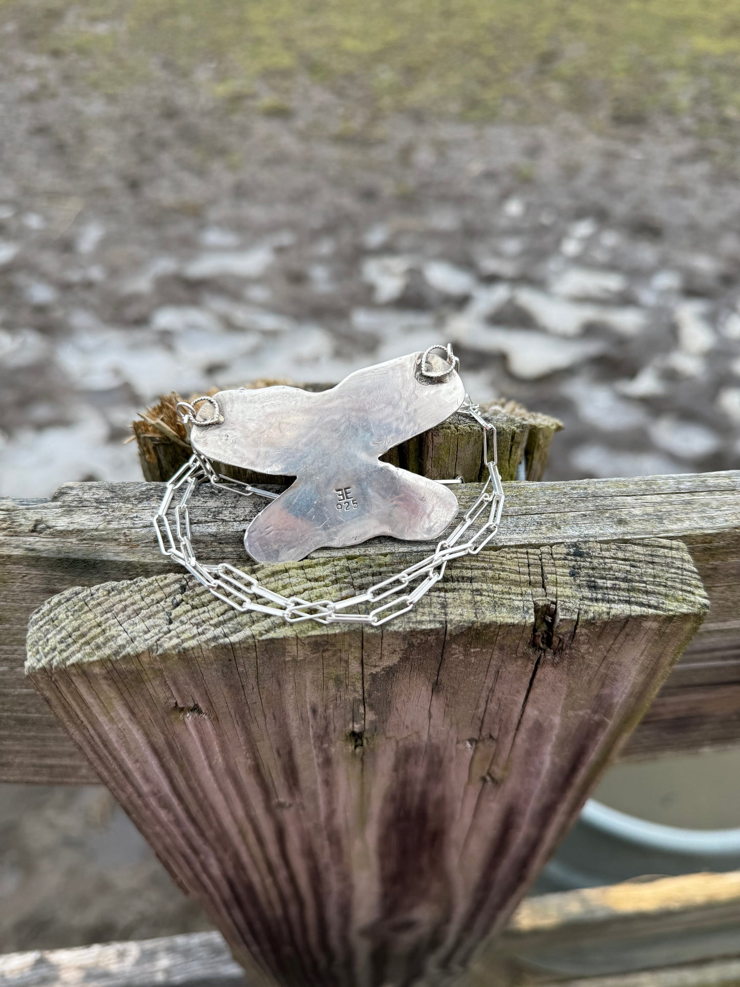 Sterling Silver Wild Horse Butterfly