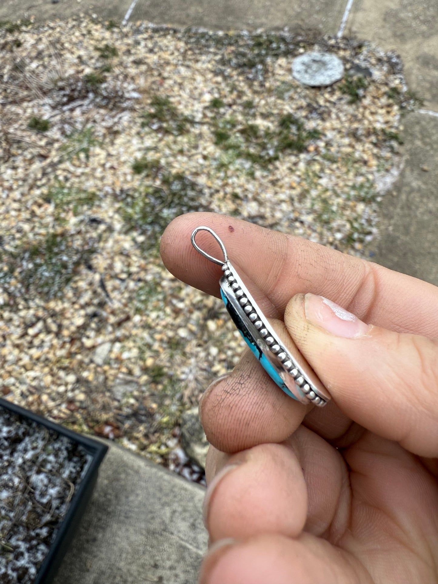 White River Turquoise Pendant