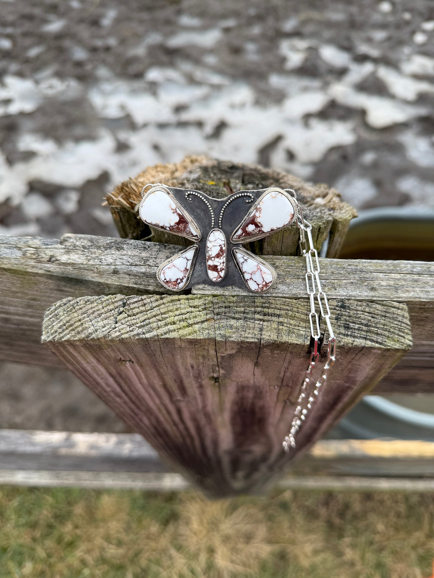 Sterling Silver Wild Horse Butterfly