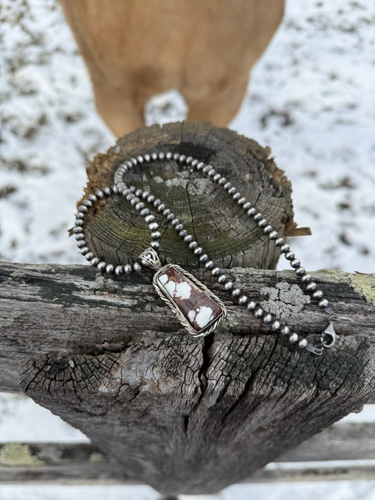 Sterling Silver Wild Horse Pendant